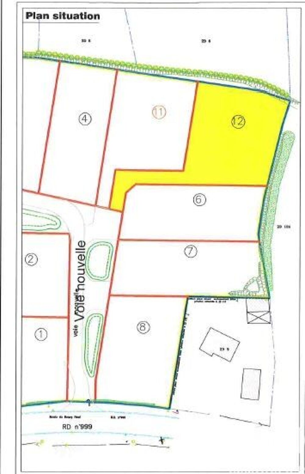 Vente Terrain Vente Terrain à bâtir 1 281 m&sup2; Chérencé-le-héron