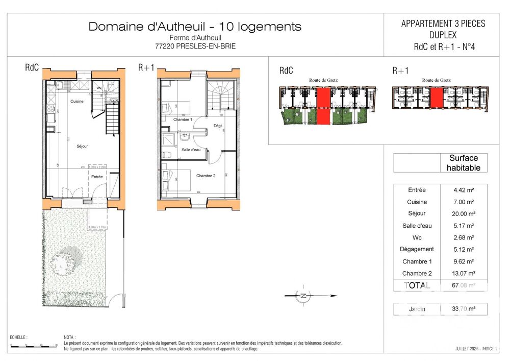 Vente Duplex 3 pièces