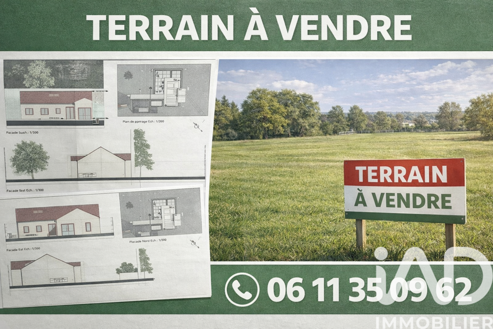 Vente Terrain Vente Terrain à bâtir 1 168 m&sup2; Pont-sur-yonne