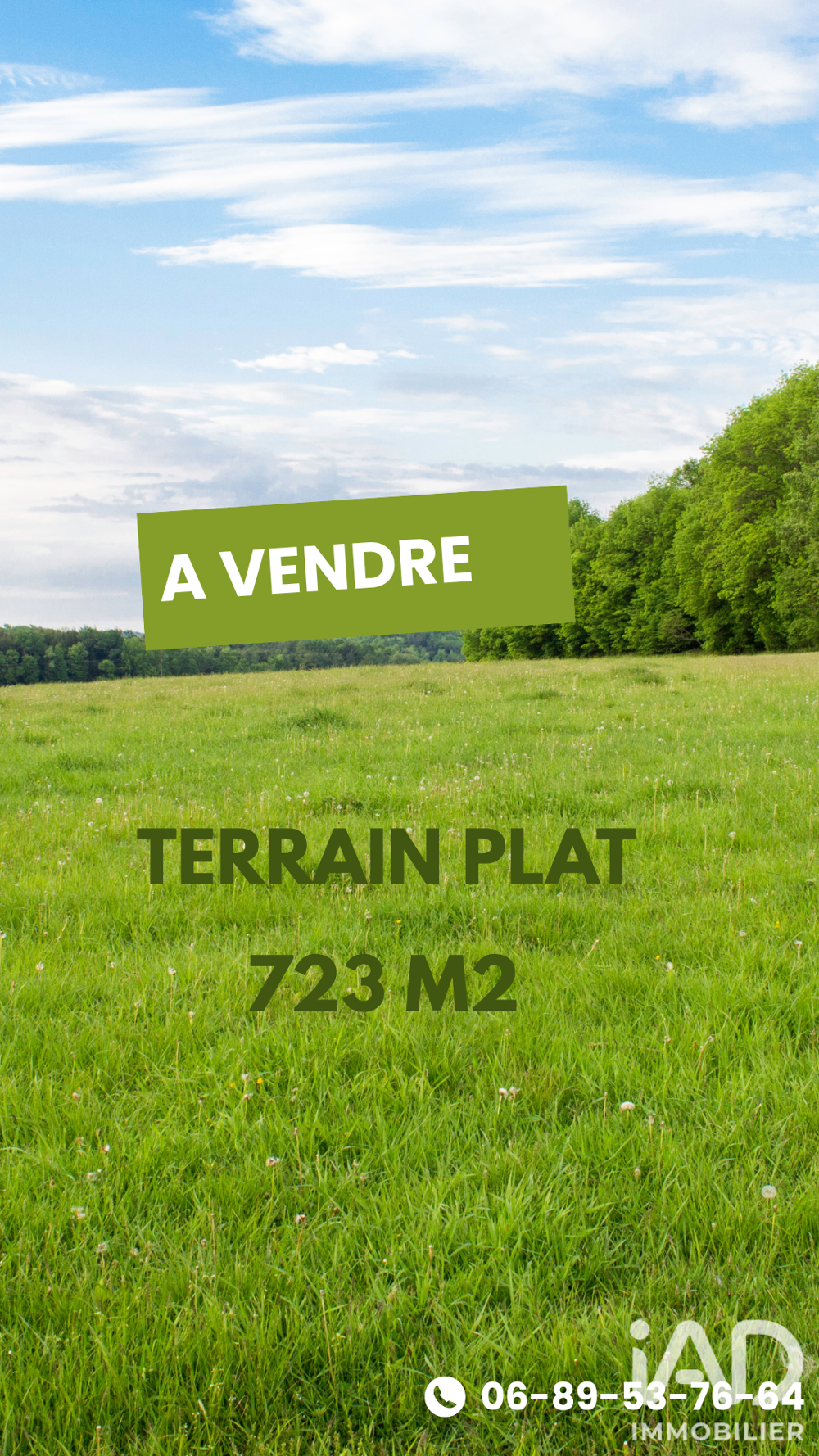 Vente Terrain Vente Terrain à bâtir 723 m&sup2; Mézy-sur-seine