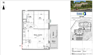  Appartement à vendre 2 pièces 45 m²