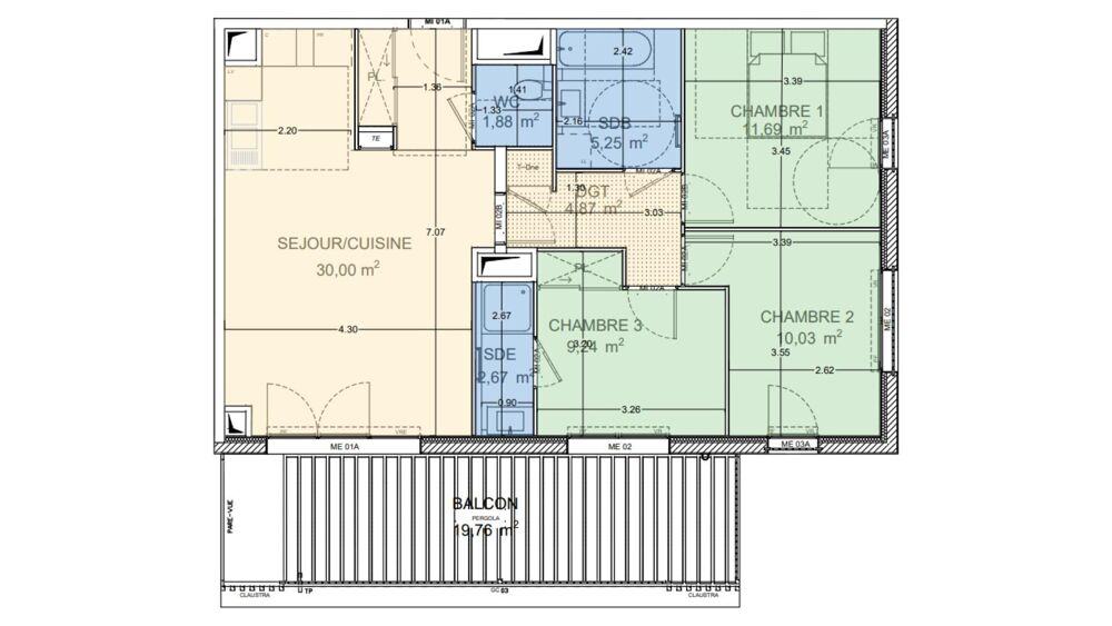 Vente Appartement 4 pièces