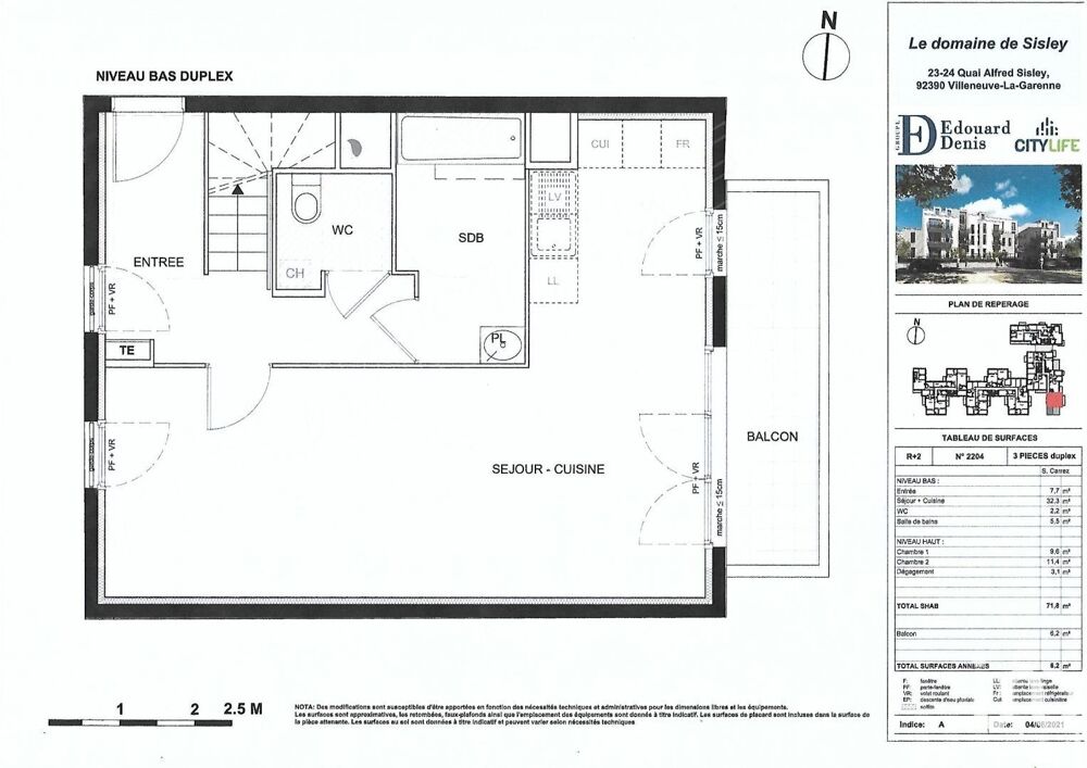 Vente Appartement 3 pièces