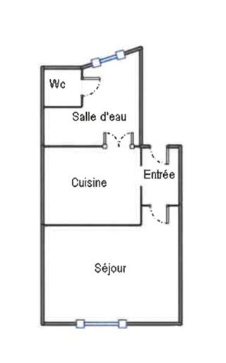  Appartement à louer 1 pièce 21 m²
