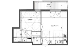  Appartement à vendre 2 pièces 42 m²
