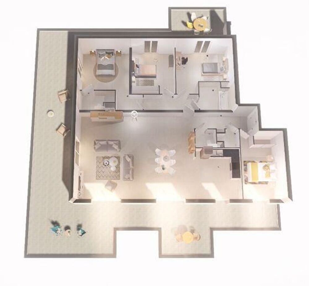 vente Appartement - 5 pièce(s) - 143 m² Vallauris (06220)
