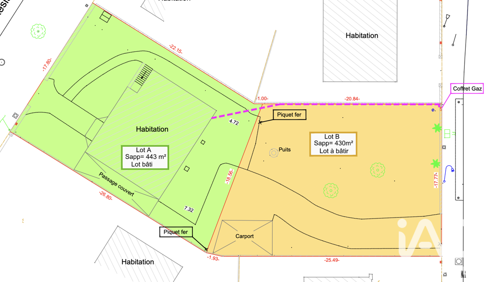 Vente Terrain Vente Terrain à bâtir 430 m&sup2; Yerres