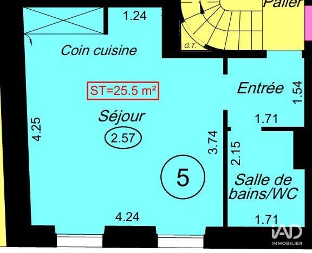 Vente Appartement 1 pièce