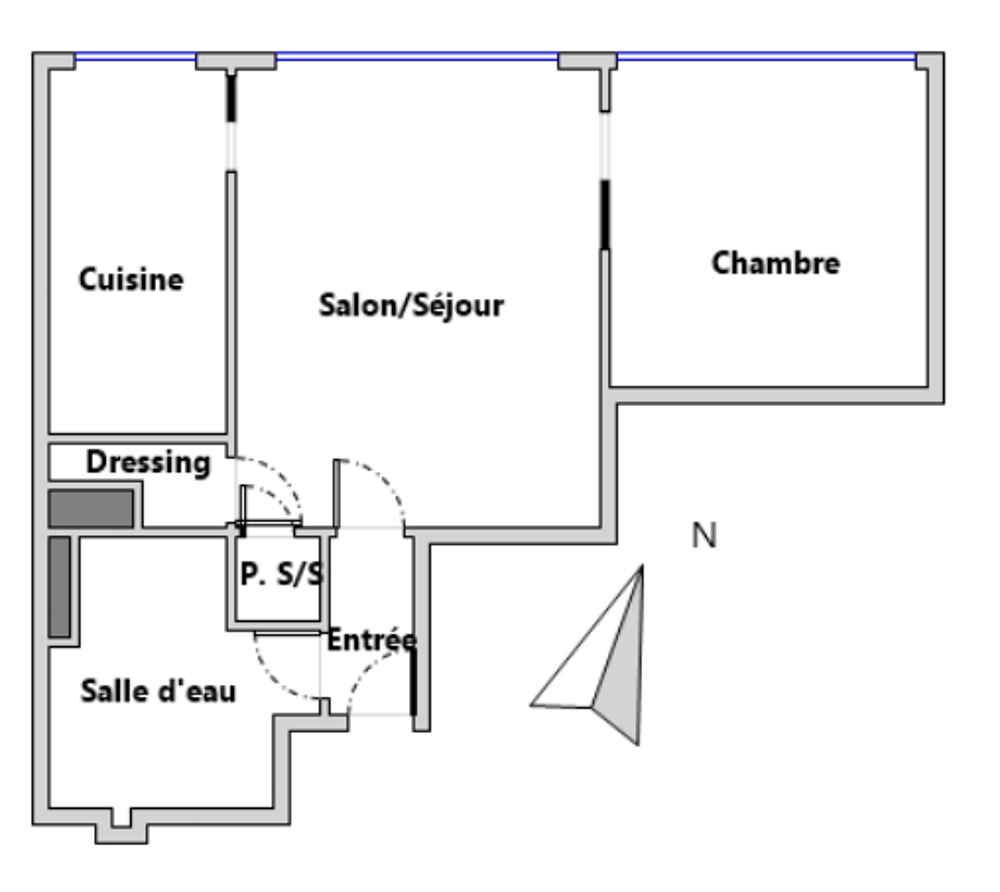 vente Appartement - 2 pièce(s) - 34 m² Paris 17