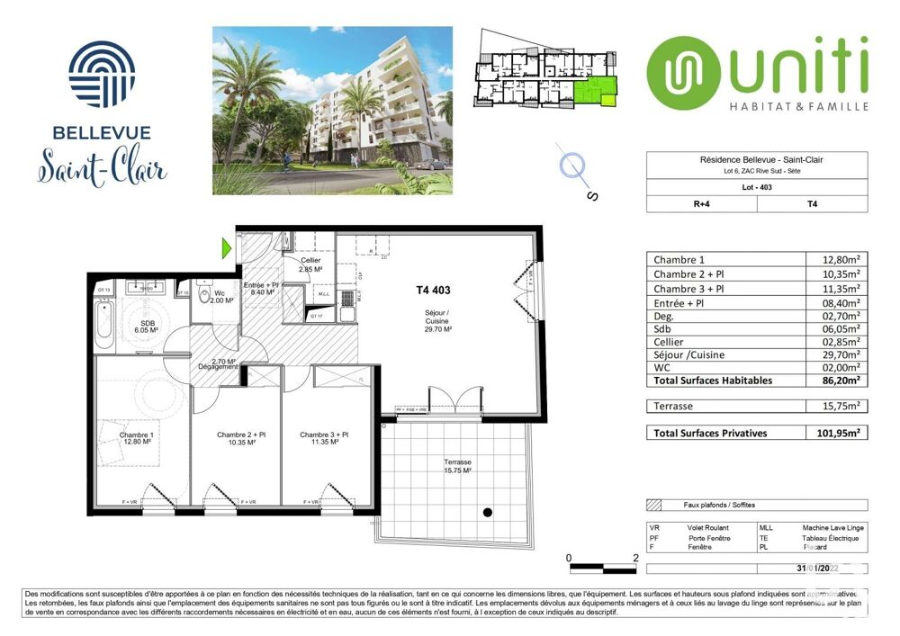 Vente Appartement Vente Appartement 4 pièces Sète