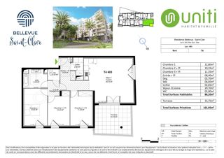  Appartement à vendre 4 pièces 86 m²
