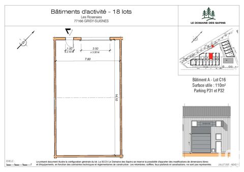   Vente Local d'activités 110 m&sup2; 