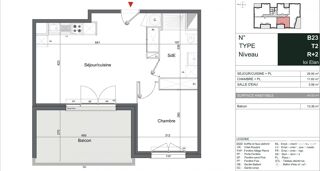  Appartement à vendre 2 pièces 45 m²