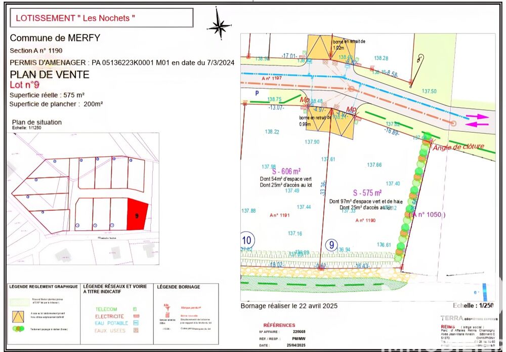 Vente Terrain Vente Terrain à bâtir 573 m&sup2; Reims