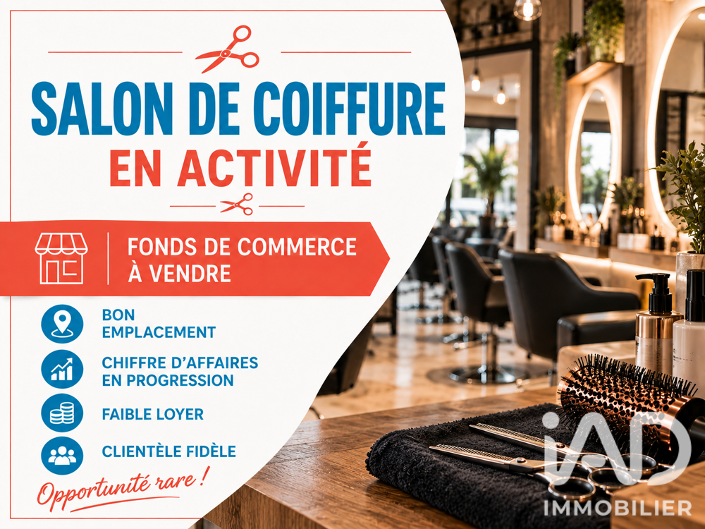   Vente Esthétique, Coiffure 32 m&sup2; 
