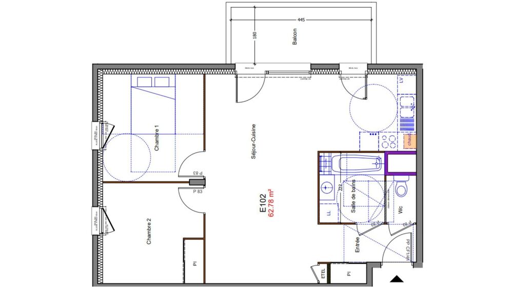 Vente Appartement 3 pièces