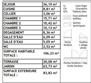  Appartement à vendre 4 pièces 106 m²