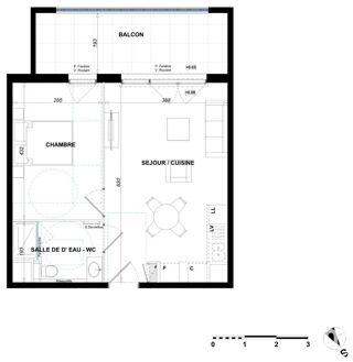  Appartement � vendre 2 pi�ces 41 m�