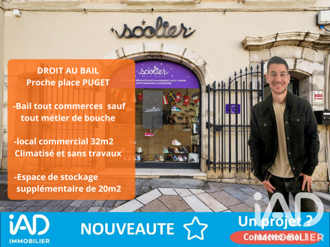 Vente Local commercial 52 m&sup2; 39000 83000 Toulon