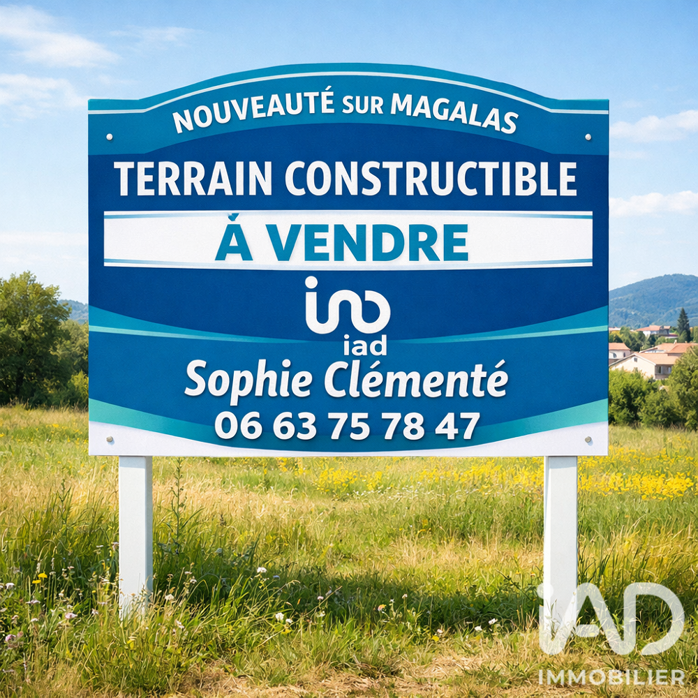 Vente Terrain Vente Terrain à bâtir 832 m&sup2; Magalas
