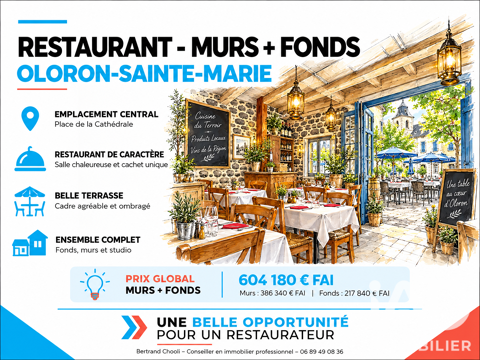 Vente Restaurant 120 m&sup2; 217840 64400 Oloron-sainte-marie