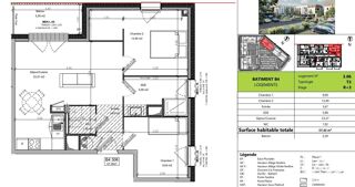  Appartement à vendre 3 pièces 57 m²