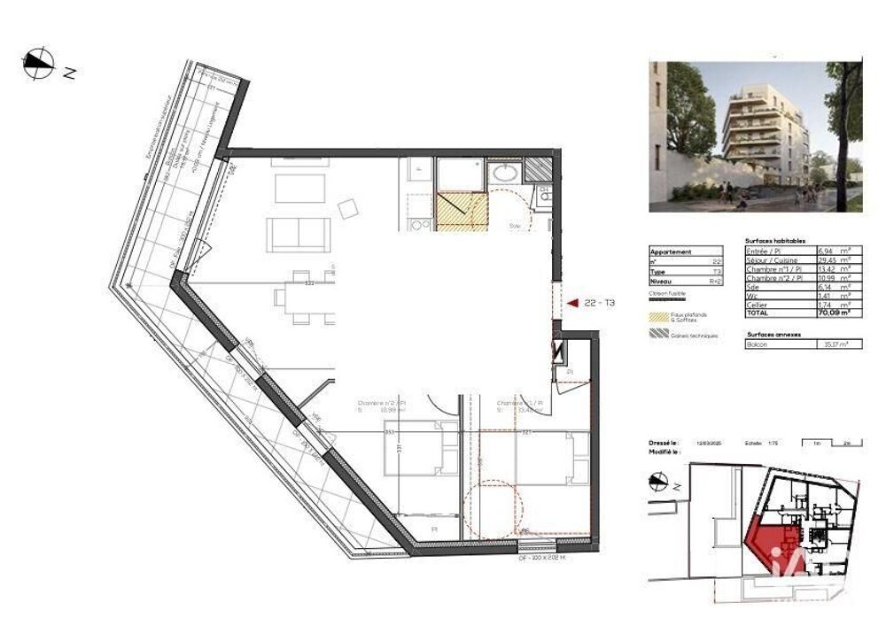 Vente Appartement 3 pièces