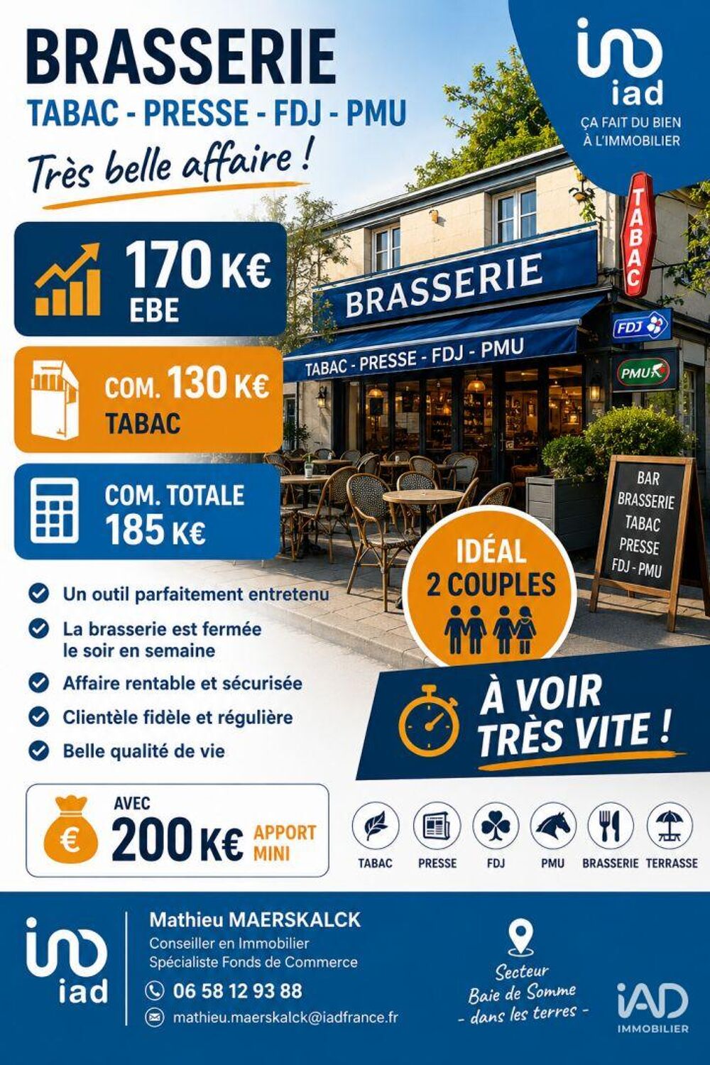   Vente Bar-tabac 1 m&sup2; 