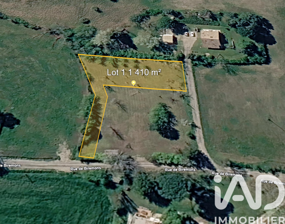 Vente Terrain Vente Terrain à bâtir 1 410 m&sup2; Casteljaloux