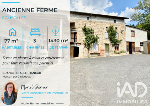   Vente Ferme 4 pièces Maison - 4 pièce(s) - 76 m²