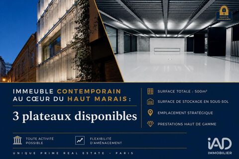 Location Murs commerciaux 500 m&sup2; 25010 75003 Paris