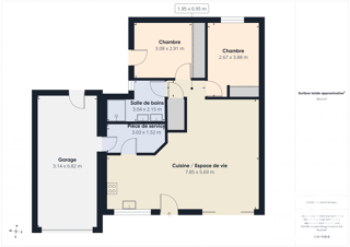 Maison à vendre 3 pièces 70 m²