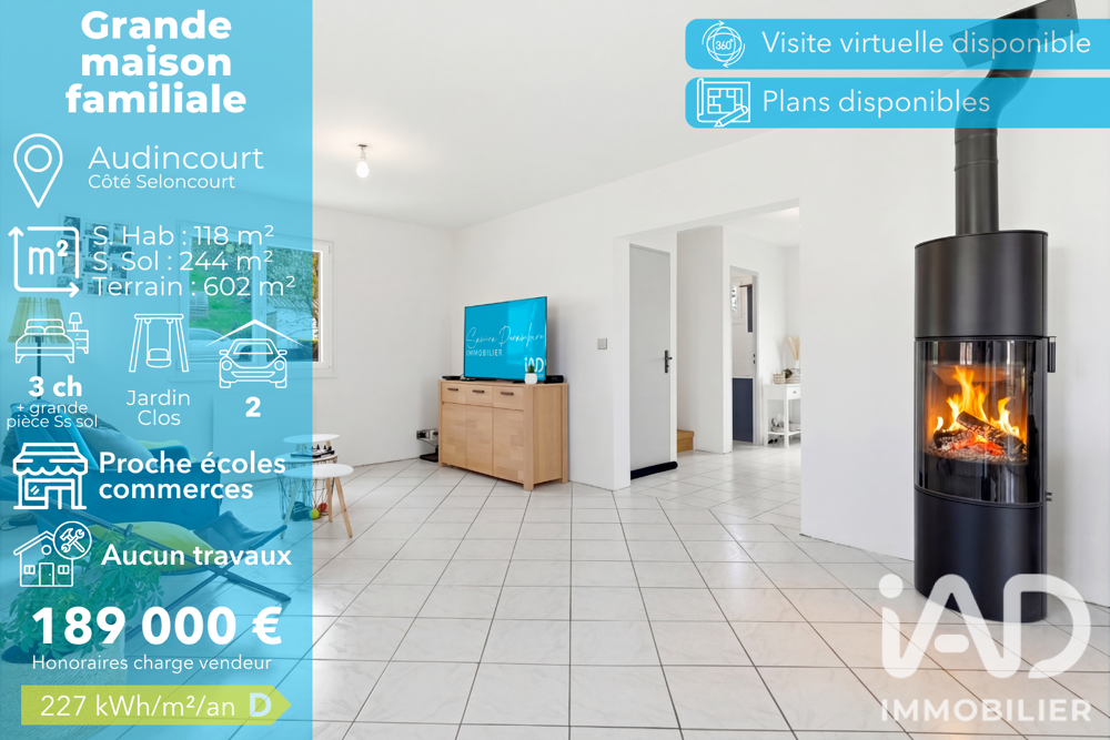 Vente Maison/villa 6 pièces