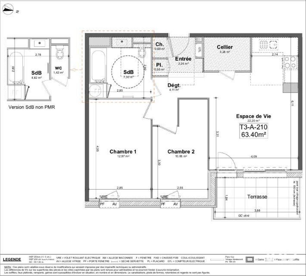 Vente Appartement Vente Appartement 3 pièces Thorigné-fouillard