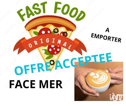 Vente Restauration rapide 25 m&sup2; 124900 85800 Saint gilles croix de vie