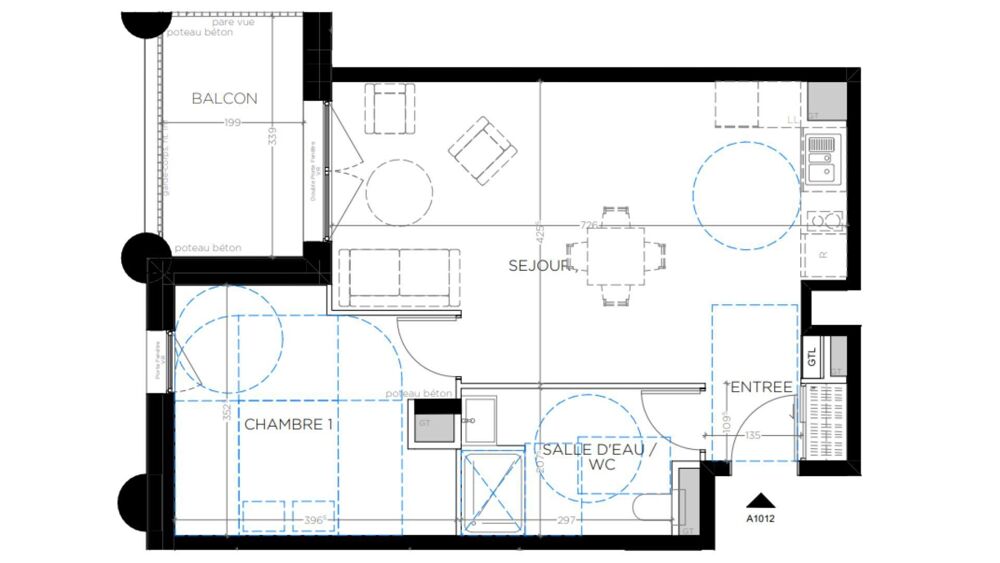 Vente Appartement 2 pièces