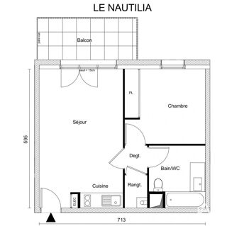  Appartement à vendre 2 pièces 41 m²