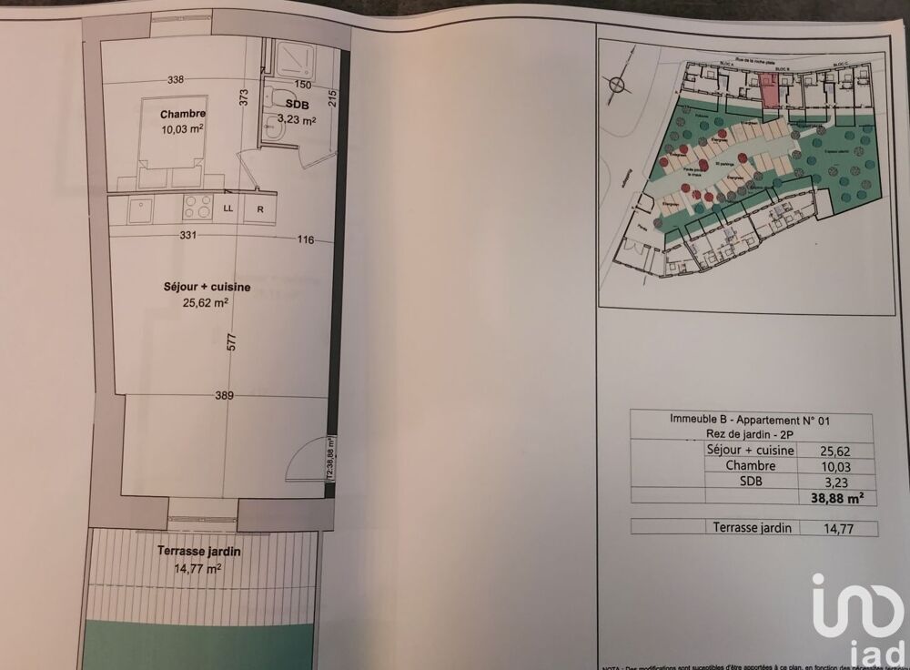 Vente Appartement 2 pièces