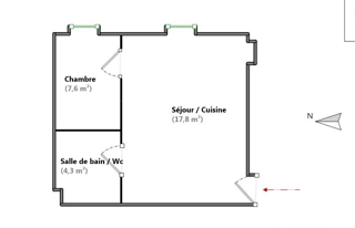  Appartement à vendre 2 pièces 30 m²