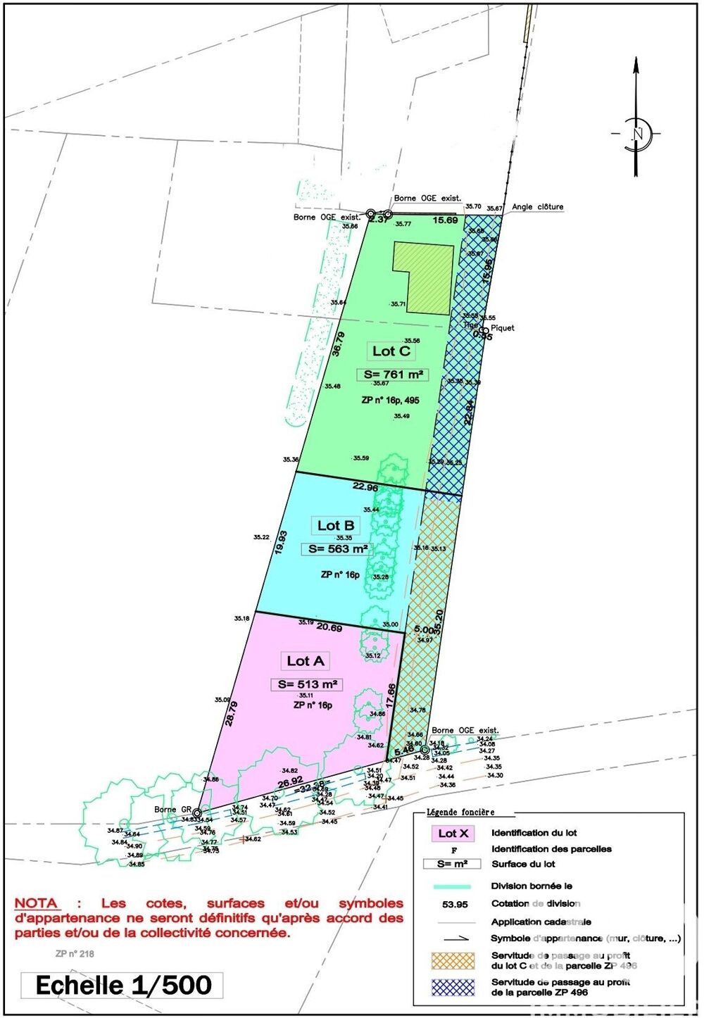 Vente Terrain Vente Terrain à bâtir 513 m&sup2; La limouzinière