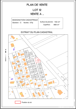  Terrain à vendre 492 m²