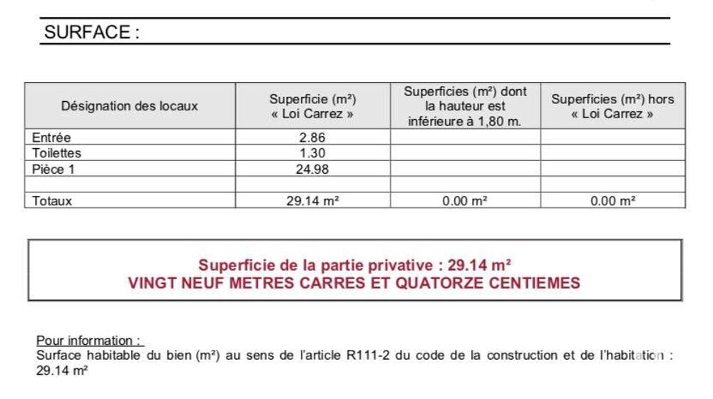  Vente - 29 m² Paris 5