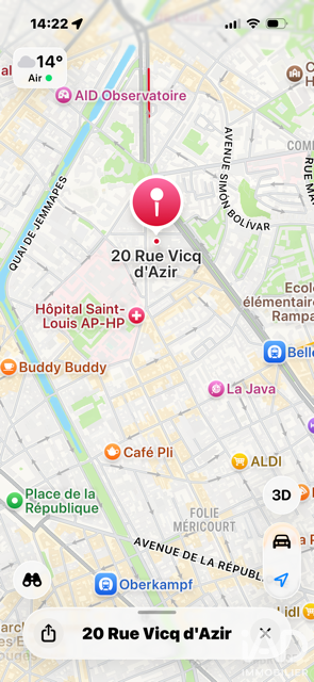 Vente Parking/Garage Vente Parking 7 m&sup2; Paris 10