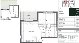  Appartement à vendre 3 pièces 69 m²