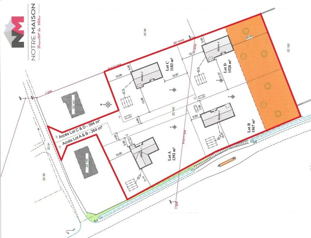 Vente Terrain Vente Terrain à bâtir 6 428 m&sup2; Taillant