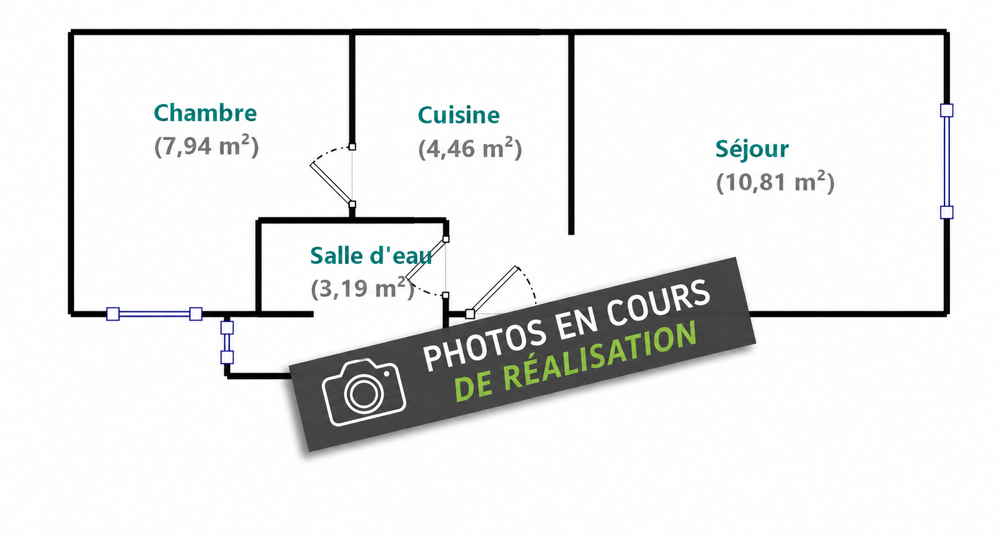 vente Appartement - 2 pièce(s) - 26 m² Paris 14