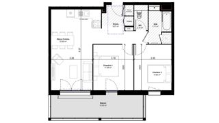  Appartement à vendre 3 pièces 60 m²