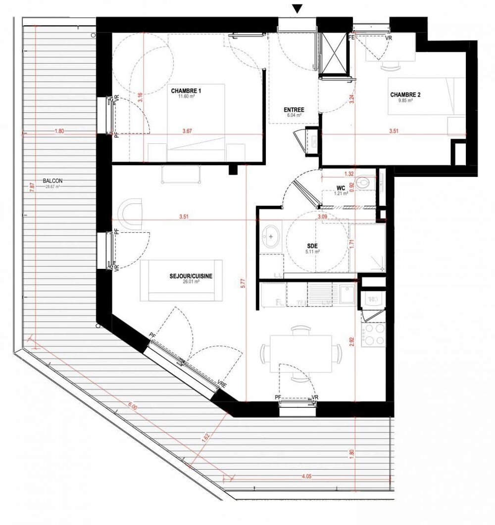 Vente Appartement Vente Appartement 3 pièces Saint-nazaire