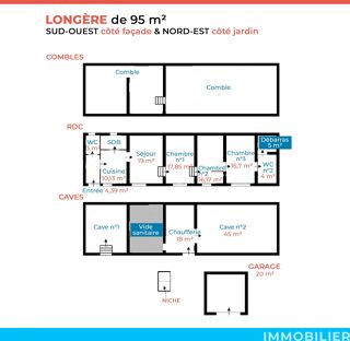  Maison à vendre 4 pièces 95 m²