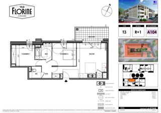  Appartement à vendre 3 pièces 59 m²